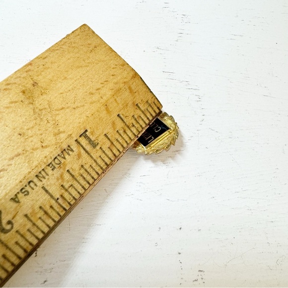 Library Club Lapel Chain Pin Vintage 1961 MCHS High School Gold Tone Gold Plate - Picture 7 of 8